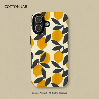 Lemon Branch Print Phone Case For iPhone
