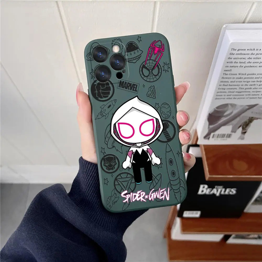Phone Case For iPhone Siderman Miles Morales Cute Silicone Back Cover