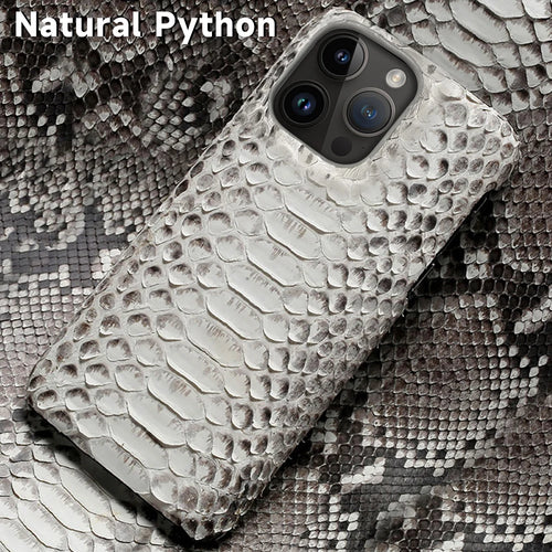 Genuine Leather Python Phone Case For iPhone