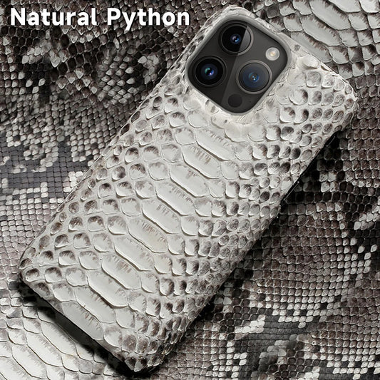 Genuine Leather Python Phone Case For iPhone