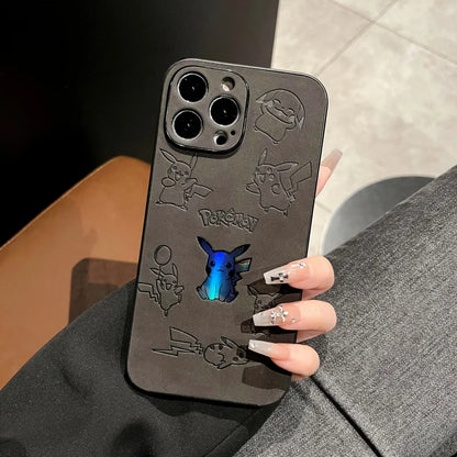 Japan Anime Pokemon Pikachus Phone Cover For iPhone