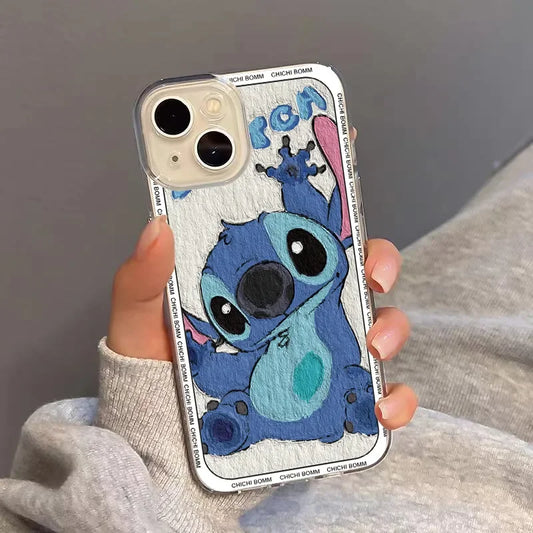 Stitch Kawaii Cute White Naughty Kawaii Phone Case For iPhone