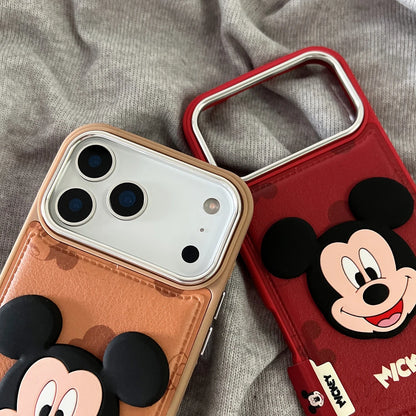 Disney Mickey Mouse Leather Phone Case For iPhone