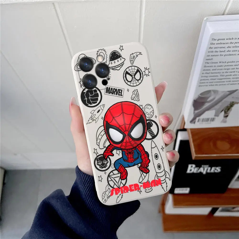 Phone Case For iPhone Siderman Miles Morales Cute Silicone Back Cover