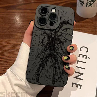 Luxury Bloodsacrifice Black Angel Death Demon Phone Case For iPhone