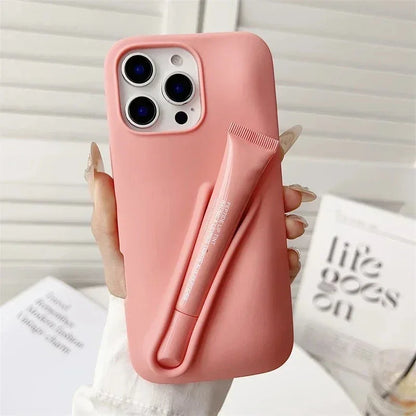 Hot Lemontini Portable  Lip Gloss Phone Silicone Case For iPhone