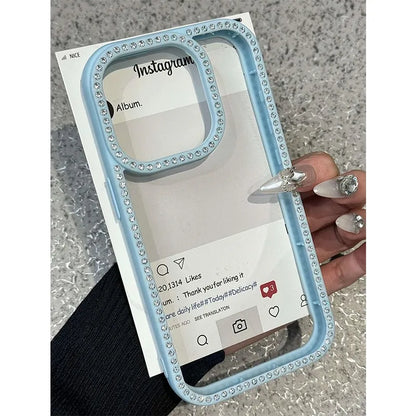 Luxury Glitter Diamond Transparent Case For iPhone
