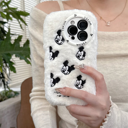 Cute Winter Warm Plush Phone Case