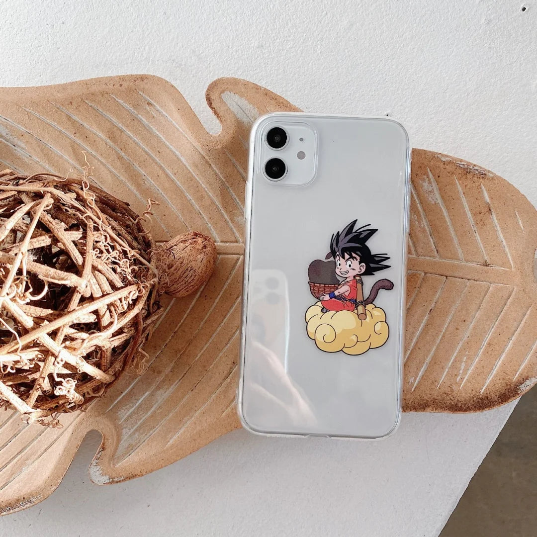 3D Dragon Ball Son Goku transparent Phone Case For iPhone