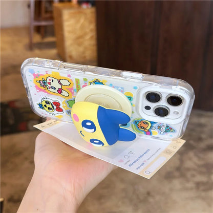 Kawaii Cartoon Animal Magnetic Stand Holder Phone Case