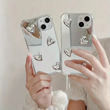 Fashion Korean Style Love Heart Phone Case For iPhone