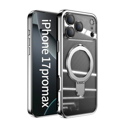 Plating Magnetic Ring Stand Case For iPhone