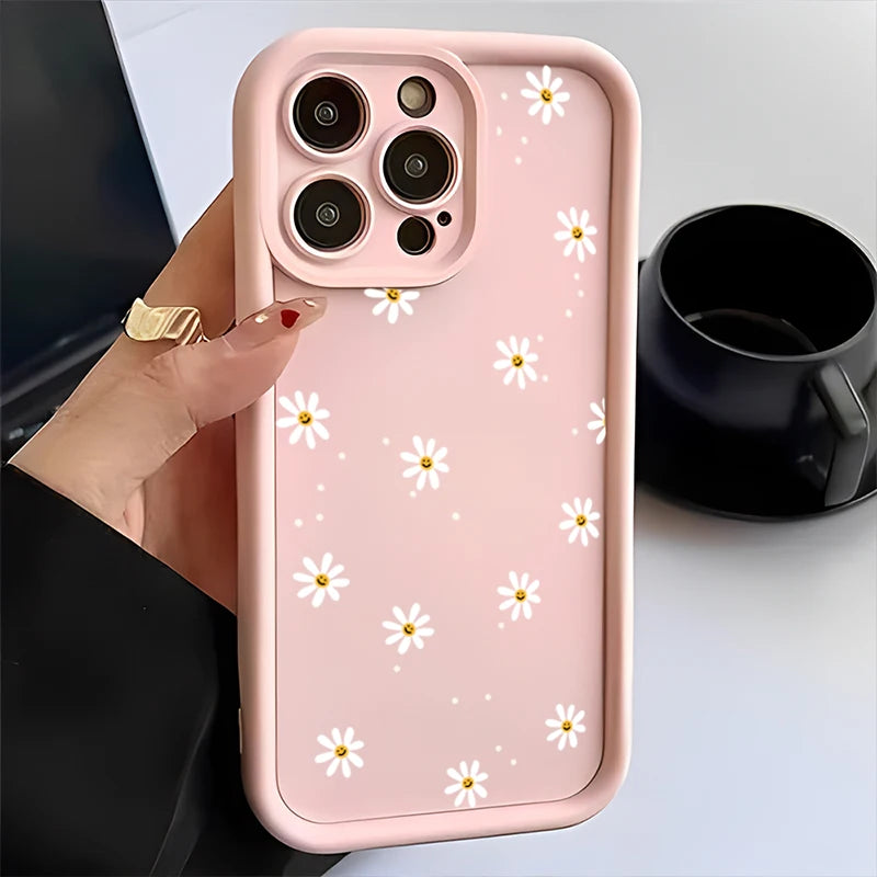 Daisy Flower Silicone Phone Case