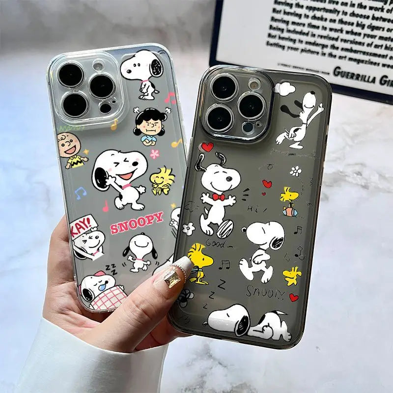 New Creative Cartoon Snoopy TPU Mobile Phone Case Suitable For iPhone