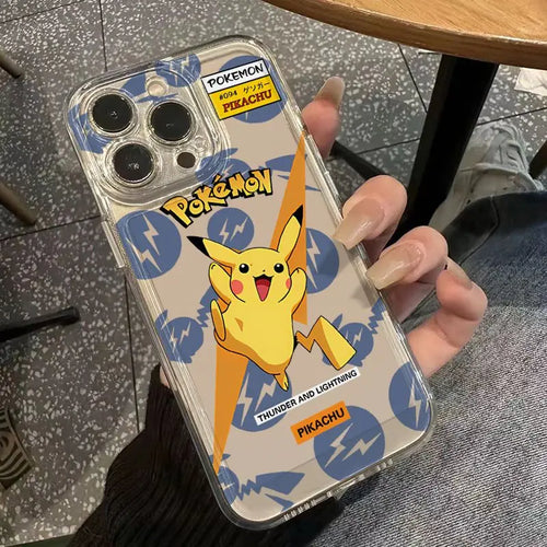 Cute Cartoon Pokemon Pikachu Phone Case For iPhone