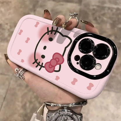 Hello Kitty Shy Cute Phone Case For iPhone