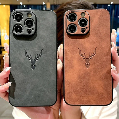 Luxury Cortex Deer Matte Phone Case