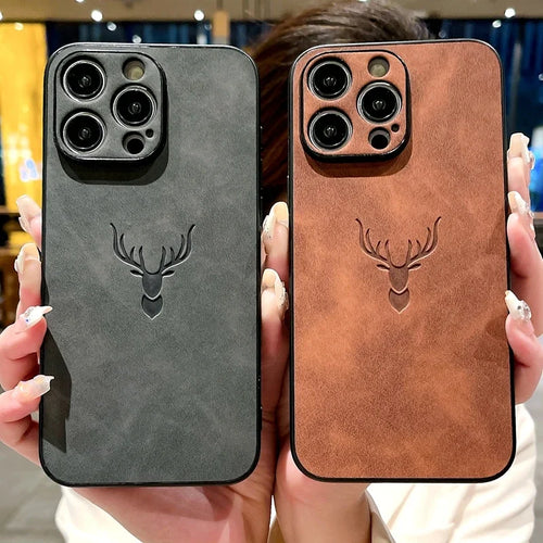 Luxury Cortex Deer Matte Phone Case