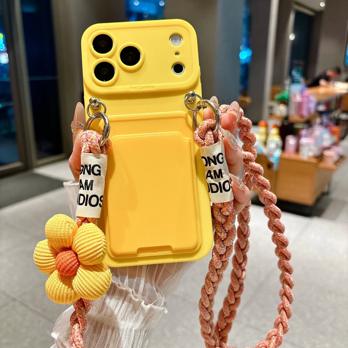 Braided Crossbody Lanyard Phone Case For iPhone
