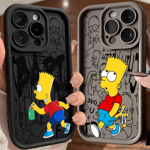 Disney Bart Simpsons Cartoon Phone Case For iPhone