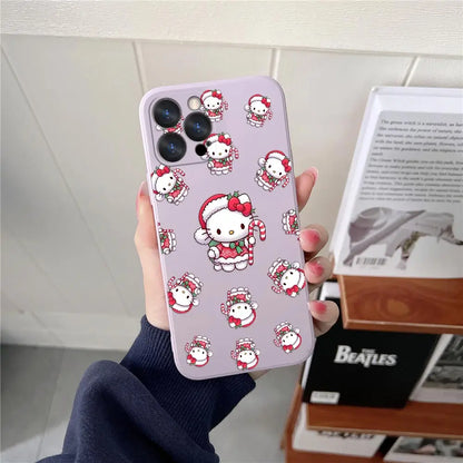 Merry Hello Kittys Christmas Phone Case For iPhone