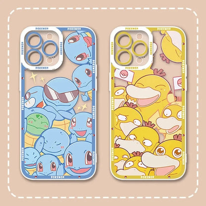 Cartoon Pokemon Soft Silicone Phone Case For iPhone