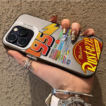 Lightning McQueen 95 Cars Plating Phone Case  For iPhone
