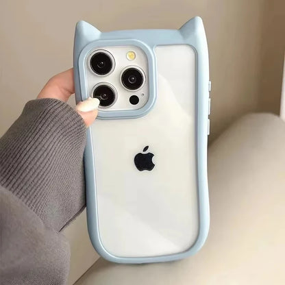 Soft Silicone Cute Cat Ear Phone Cases