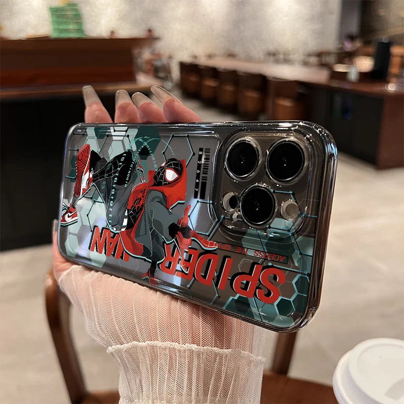 Super Cool Spider Man Couple Phone Case For iPhone