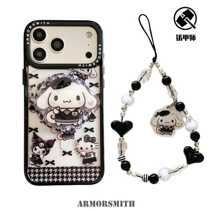 Magnetic Holder Wireless Charge Sanrio Hello Kitty Kuromi Melody Phone Case For iPhone