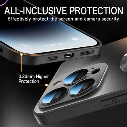 Tempered Glass Matte Magnetic For Magsafe Wireless Charging Case For iPhone