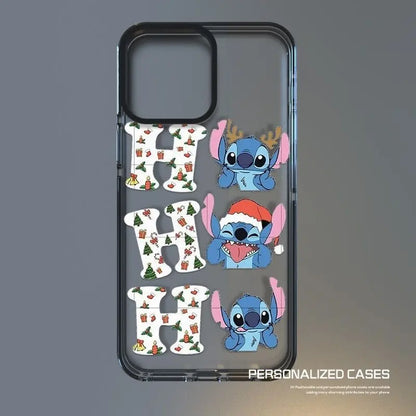 Disney Stitch Christmas Cute Phone Case For iPhone