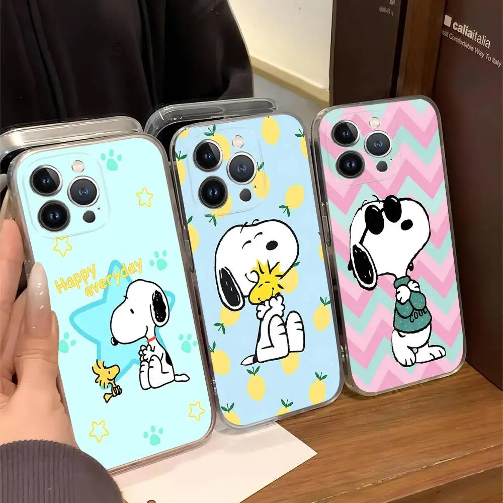 Cartoon Lovely Snoopies Phone Case For iPhone