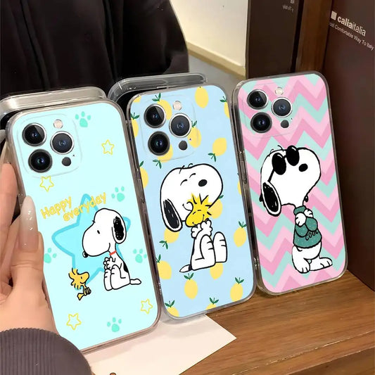 Cartoon Lovely Snoopies Phone Case For iPhone