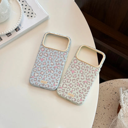 Korean Full Screen Stars Leopard Print Phone Case For iPhone