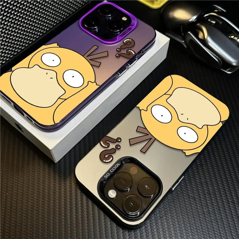Cute Psyduck Dull Phone Case For iPhone