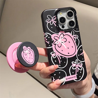 Line Strawberry Magnetic Phone Case