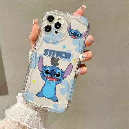 Happy Stitch Cute Phone Case For iPhone