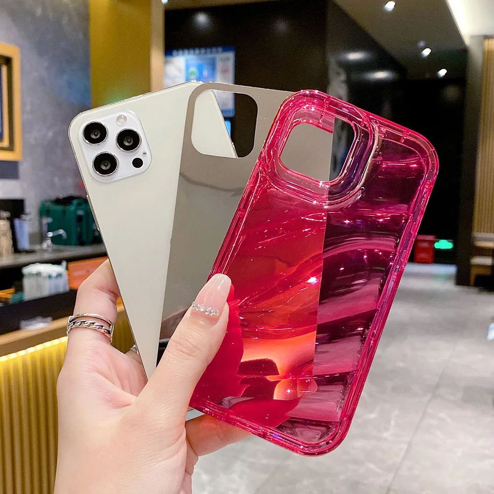 Bling Laser 3D Irregular Aurora Phone Case For iPhone