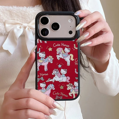 Luxury Cute Little Pegasus Kitty Cat Gilding Craft Hot Sale Phone Case For iPhone