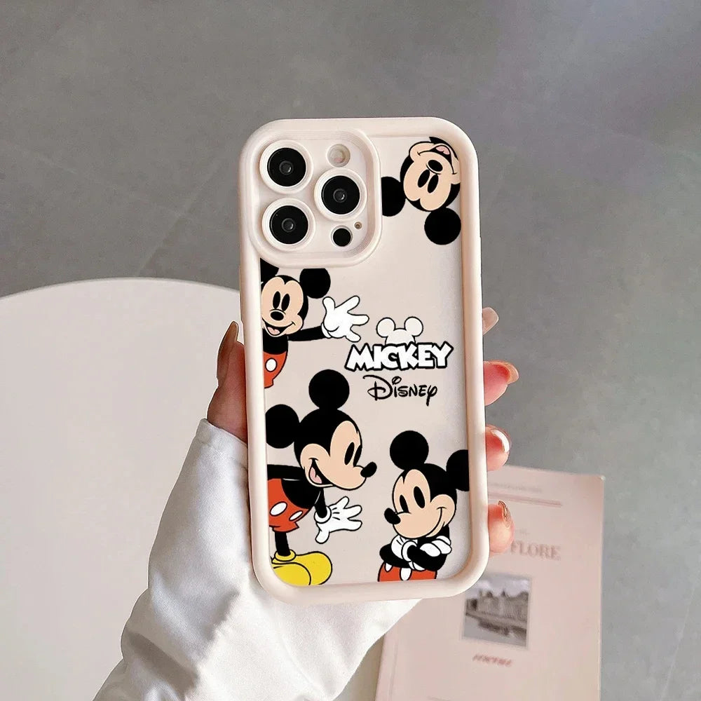 Disney Mickey Minnie Mouse Cute Silicone Phone Case For iPhone