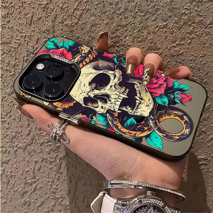 Luxury Skull Rose Cartoon Phone Case