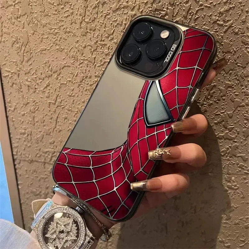 Marvel Spider Man Half Face Cool Phone Case For iPhone