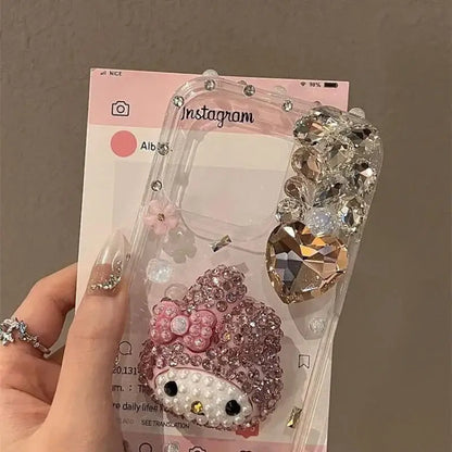 Cute Kawaii My Melody Full Drill Mobile Phone Case