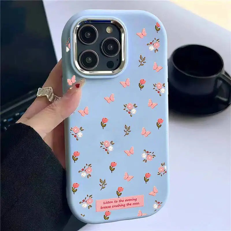 Butterfly Flower Phone Case For IPhone