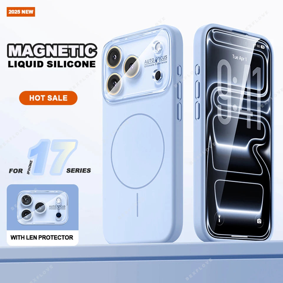 Big Window Magnetic Phone Case For iPhone