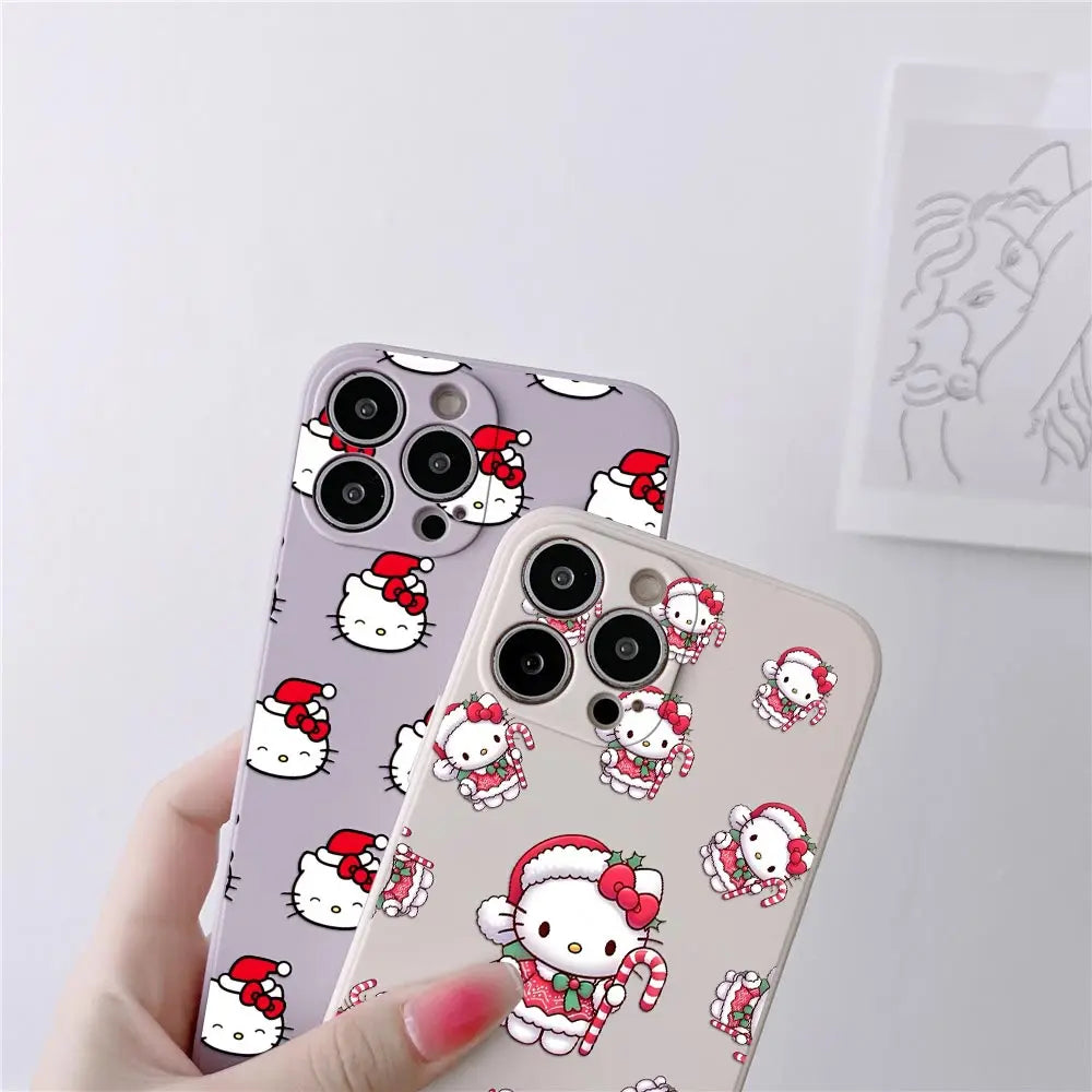 Merry Hello Kittys Christmas Phone Case For iPhone