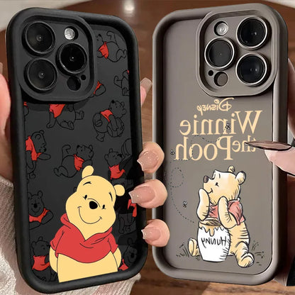 Cartoon Winnies The Pooh Bear Phone Case For iPhone