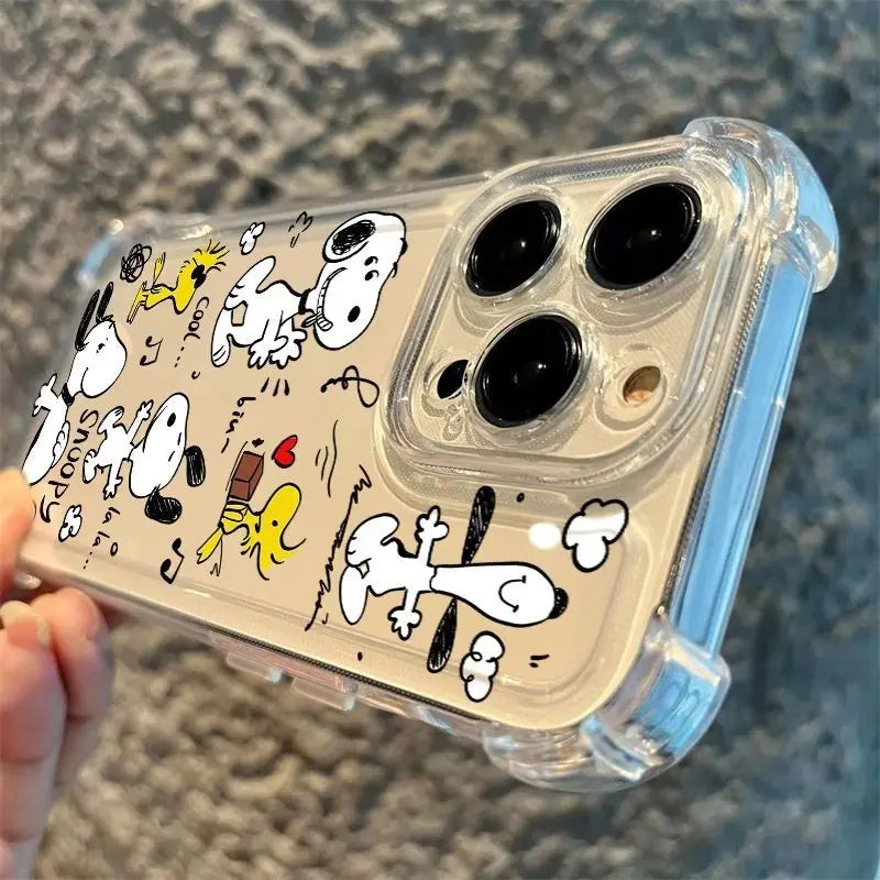 Anime Snoopy Phone Case Protective Cover For iPhone