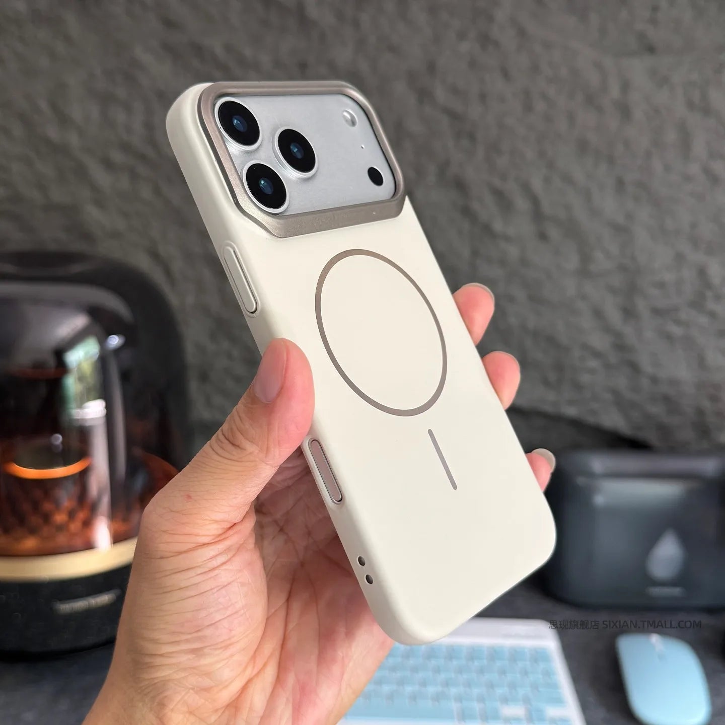 Minimalist Orange Slim Magnetic Case For iPhone